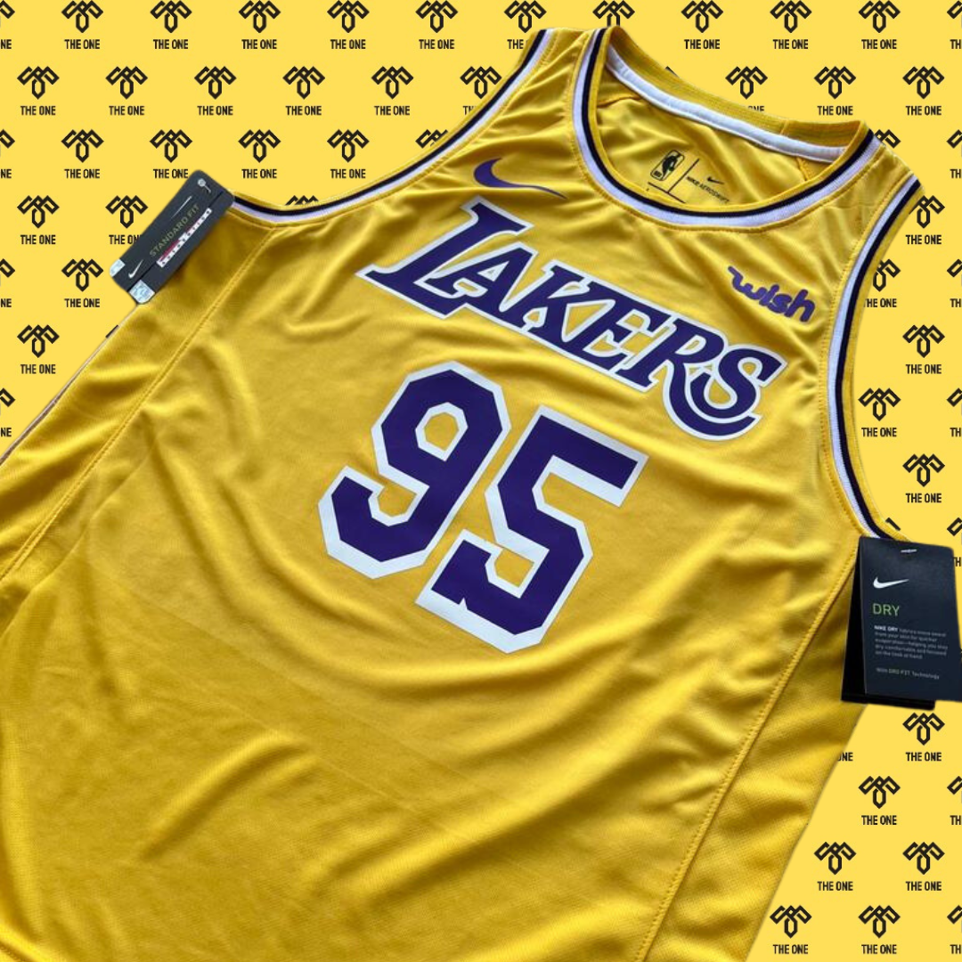 75th Anniversary TOSCANO #95 Los Angeles Lakers White NBA Jersey -  Kitsociety