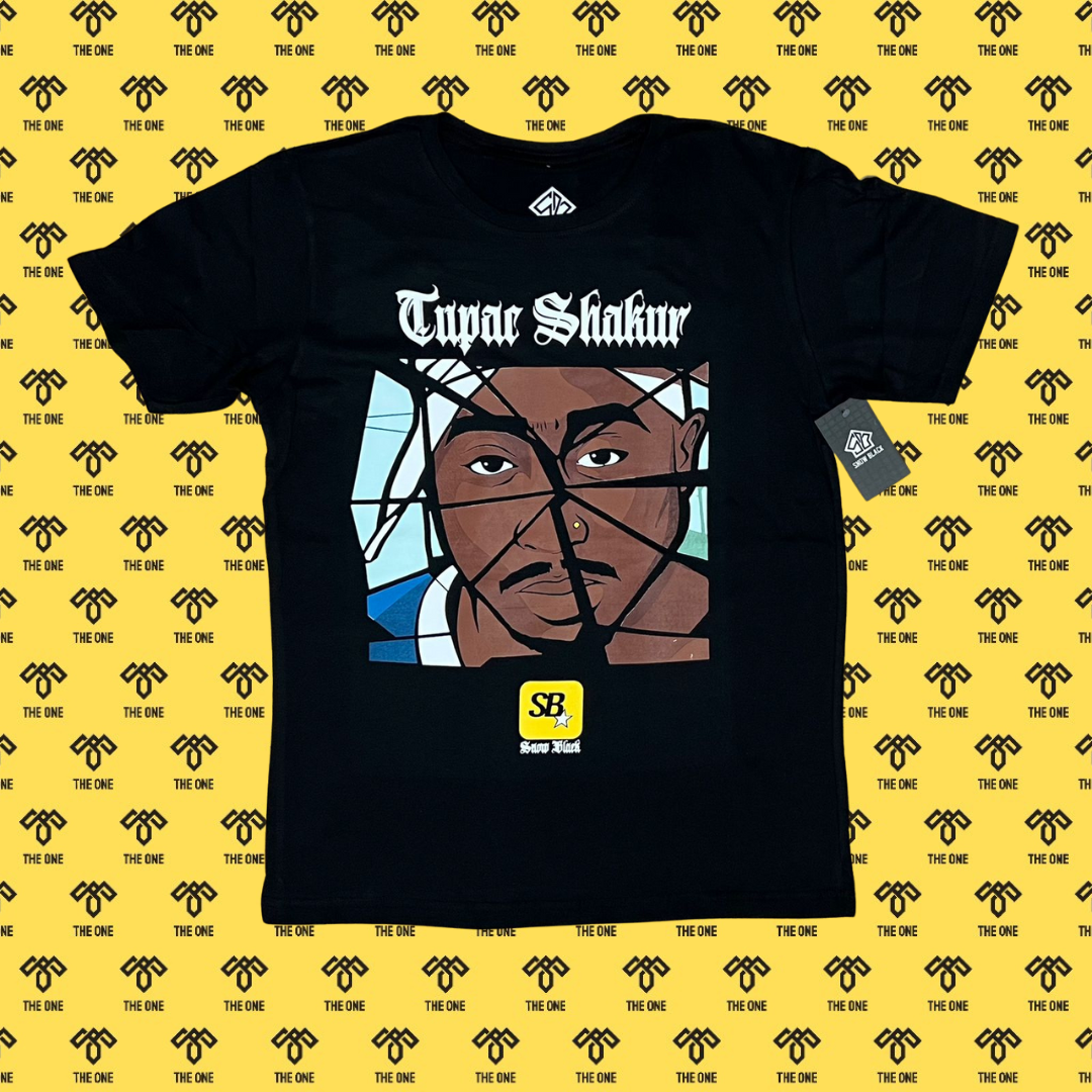 Camisa Tupack Shakur estilo GTA - SnowBlack